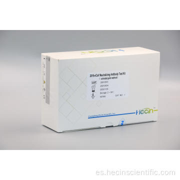 Kit de prueba de anticuerpos neutralizantes 2019-NCOV (método de oro coloidal)